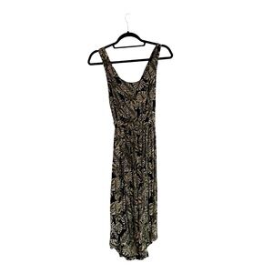 Zara Trafaluc backless leaf print dress